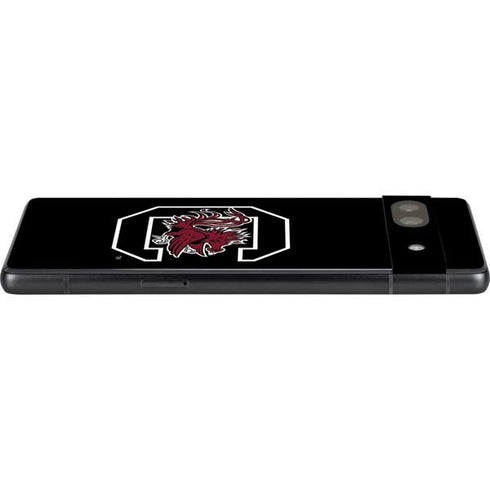 University of South Carolina Gamecocks Logo Black Google Pixel 7a Skin